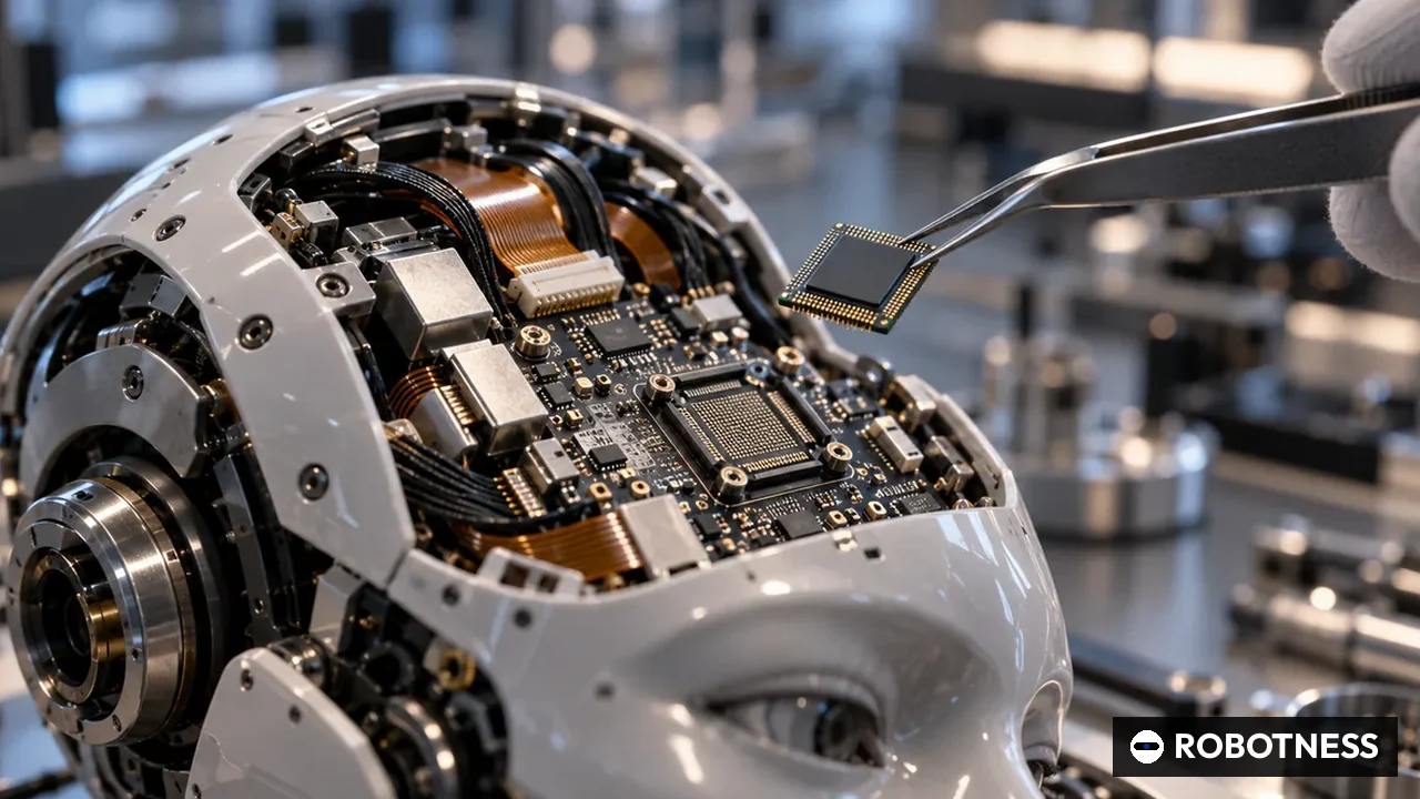 엣지 AI 칩 시마AI, 1억5천만 달러 유치…휴머노이드 '두뇌 칩' 경쟁 가열 (ROBOTNESS 일러스트)
